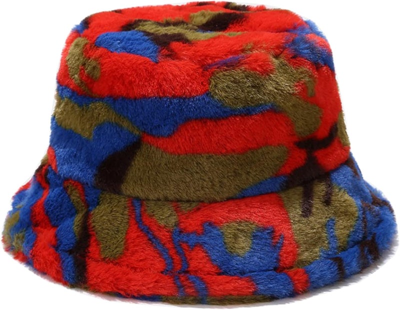 Women's Winter Faux Fur Fuzzy Warm Bucket Hat